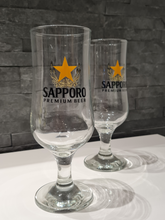 Load image into Gallery viewer, Sapporo Premium Beer Glass - Schooner 2/3 Pint [Set of 2]
