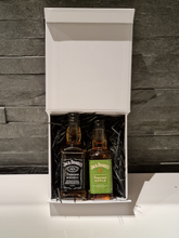 Load image into Gallery viewer, Jack Daniels Doubles Gift Box - Old No.7 &amp; Apple Tennessee Whiskey Miniature Bottles - 5cl - White Gift Box
