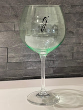 Load image into Gallery viewer, G&#39;Vine Gin Copa Balloon Glass - Green Bowl, White Stemed Gin/Cocktail Glass
