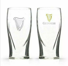 Load image into Gallery viewer, Guinness Embossed Harp Pint Glass 20oz (Each)
