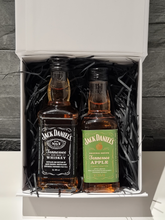 Load image into Gallery viewer, Jack Daniels Doubles Gift Box - Old No.7 &amp; Apple Tennessee Whiskey Miniature Bottles - 5cl - White Gift Box
